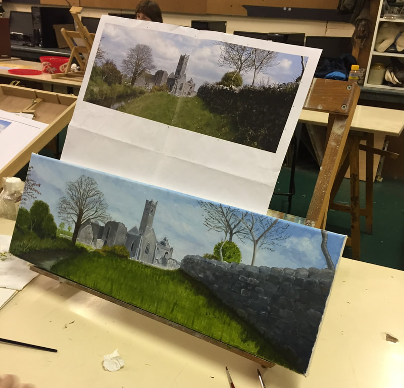 Learn to paint at Crescent College SJ, Limerick