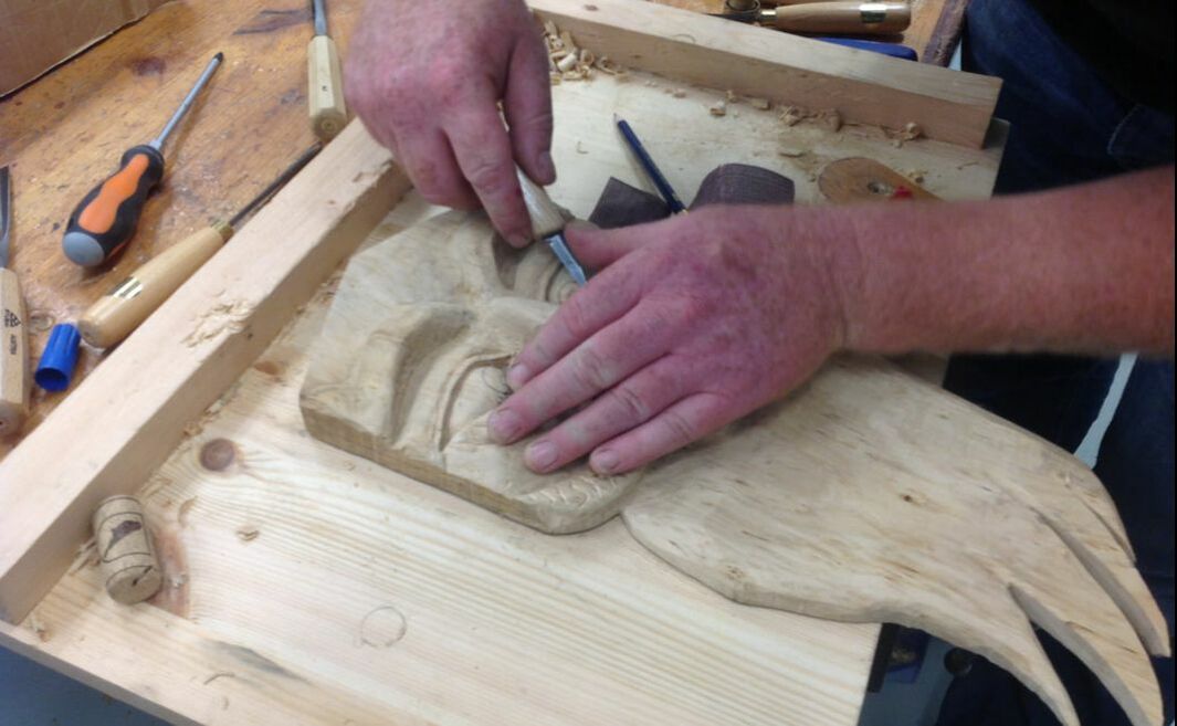 Woodcarving night course for adults, Dublin