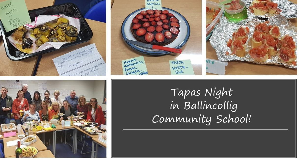 Spanish class Tapas night at Ballincollig Community School