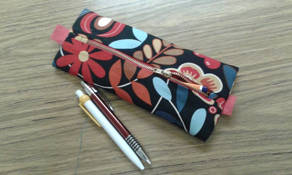 Hand sewn pencil case