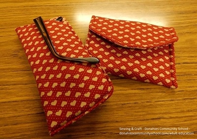 Sew a glasses case and purse
