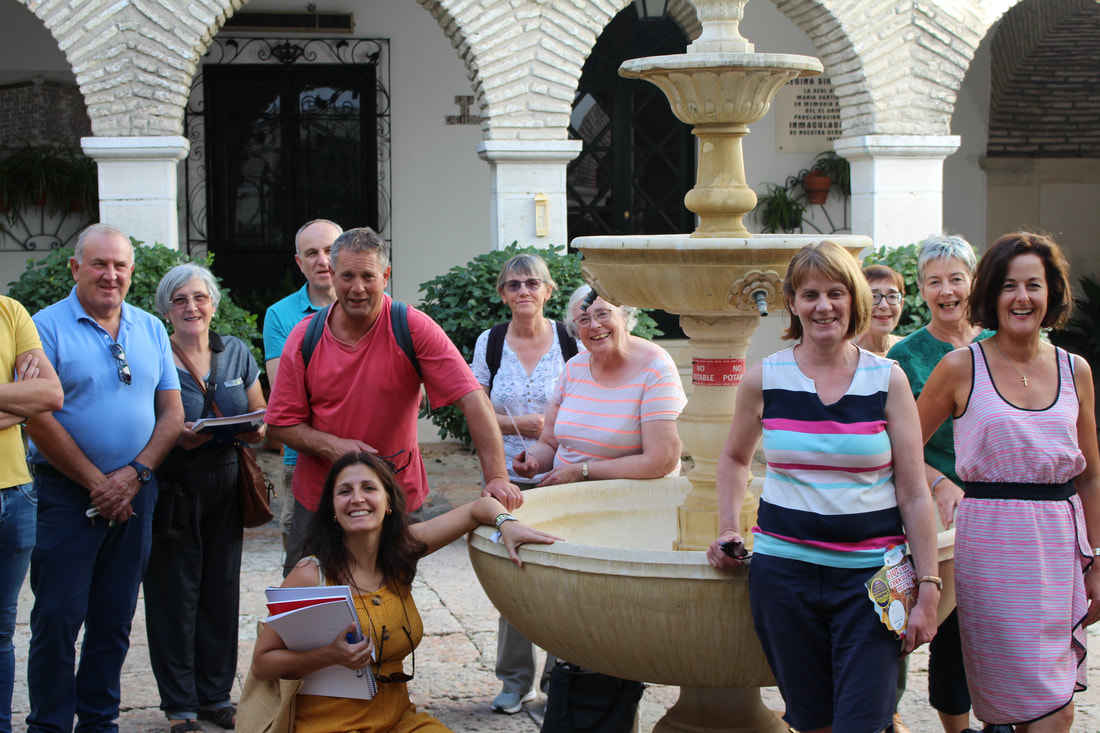 The group visited the Ermita la Virgen de la Sierra.